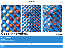 Tablet Screenshot of dentsu.com